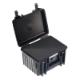 OUTDOOR case in black 250x175x155 mm with foam insert Volume: 6,6 L Model: 2000/B/SI